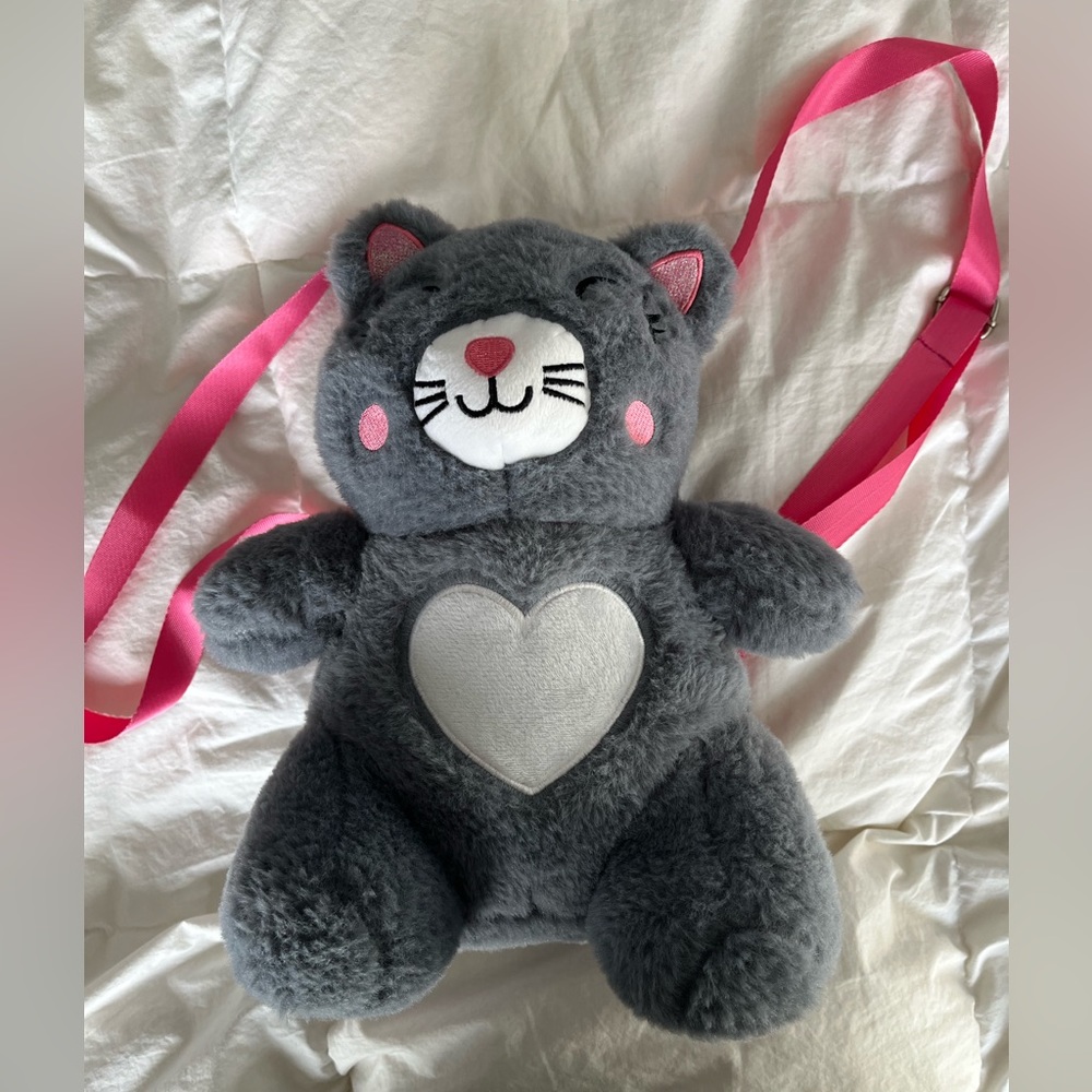 Wonder Nation Kid’s Gray Kitten Backpack